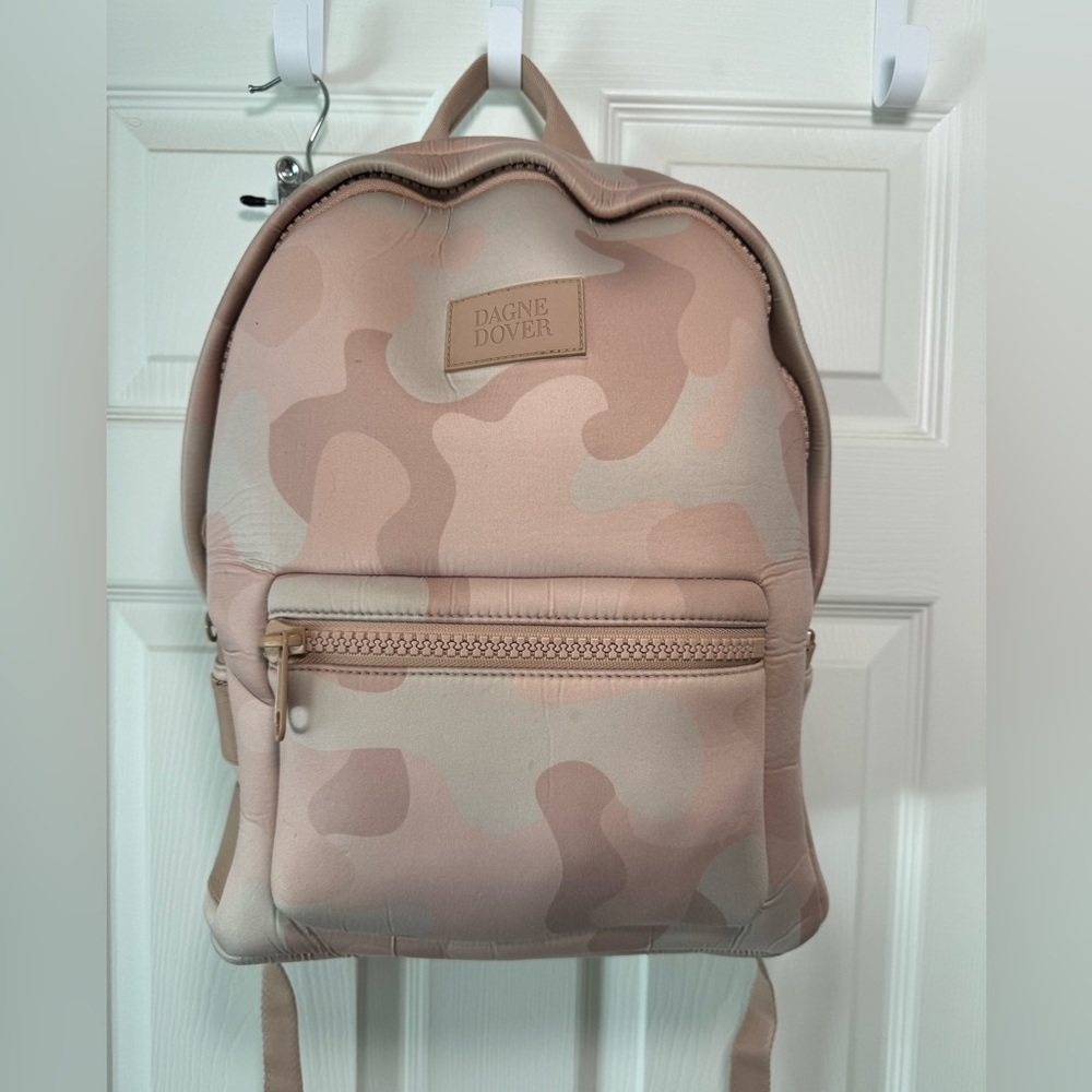 Dagne Dover Pink Camo Neoprene Medium Size Backpack Limited edition